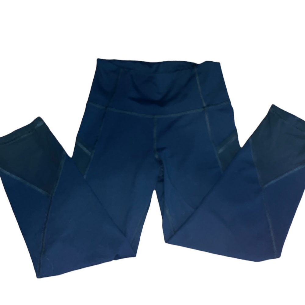 Dark Blue Mesh Leggings